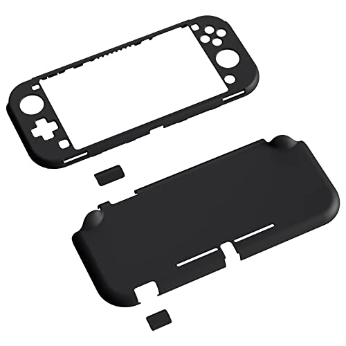 eXtremeRate PlayVital Switch Liteに対応用カスタムカバー、Switch Liteに対応用保護カバー（ハード）―ホワイトスクリーン保護フィルム*1付き【ブラック】