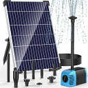 NFESOLAR ソーラーポンプ 屋外 メダカ 噴水 ソーラー 噴水ポンプ ソーラー噴水ポンプ 循環 ガーデンDIY 池ポンプ 12W 充電電池無し 太陽光充電 バード バス用 ガーデン用噴水ポンプ ノズル付き 水循環 2way取り付け 池 プール 庭用 バードバス 庭の装飾 ソーラーパネル