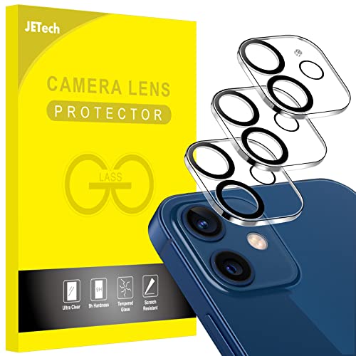 JEDirect iPhone 12 6.1インチ用 カメラフィルム レンズ 9H強化ガラス 高透過率 傷つけ防止 夜景撮影に影響なし 3枚セット