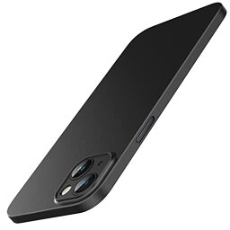 JEDirect 超薄型 (0.35mm薄さ) iPhone 14 Plus ケース 6.7インチ用 カメラレンズ 保護カバー 軽量 マット質感 PPハードミニマリストケース ワイヤレス充電対応 (ブラック)