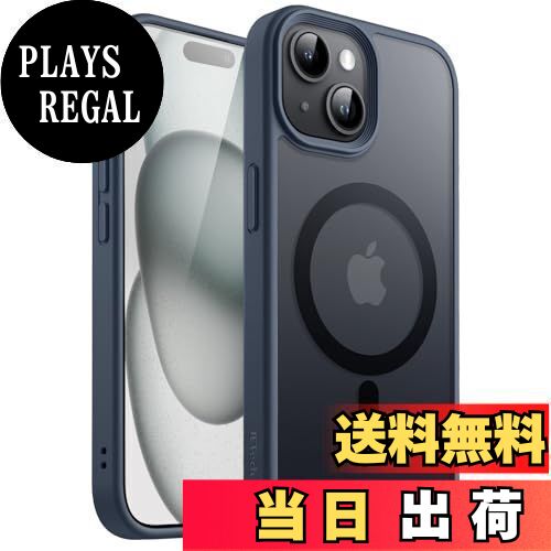 ������̵����JEDirect iPhone 15 6.1������� �ޥ��ͥå� ������ MagSafe���б� ȾƩ���Υޥå����� ���� �Ѿ׷� ���С� (���ȡ���...