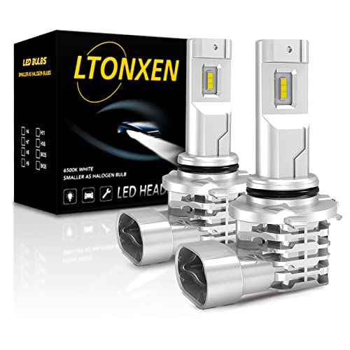 LTONXEN HB4 LEDヘッドライト 車検対応 一体型 9006 LEDバルブ CREE LEDチップ搭載 ファンレス 静音 LEDライト 車種対応 6500K ホワイト DC9-32V 2個入