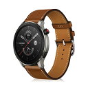 SeGinn レザーバンド Huawei Watch GT4 46mm/ASUS VivoWatch 5/HUAWEI WATCH Ultimate/Huawei Watch Buds/Amazfit Bip 5 対応 バンド 革 交換バンド 22MM 高級 ビジネス ベルト コンパチブル Xiaomi Mi Watch/Watch S1/S1 Active/Garmin Venu 3 バンド（ブラウン）