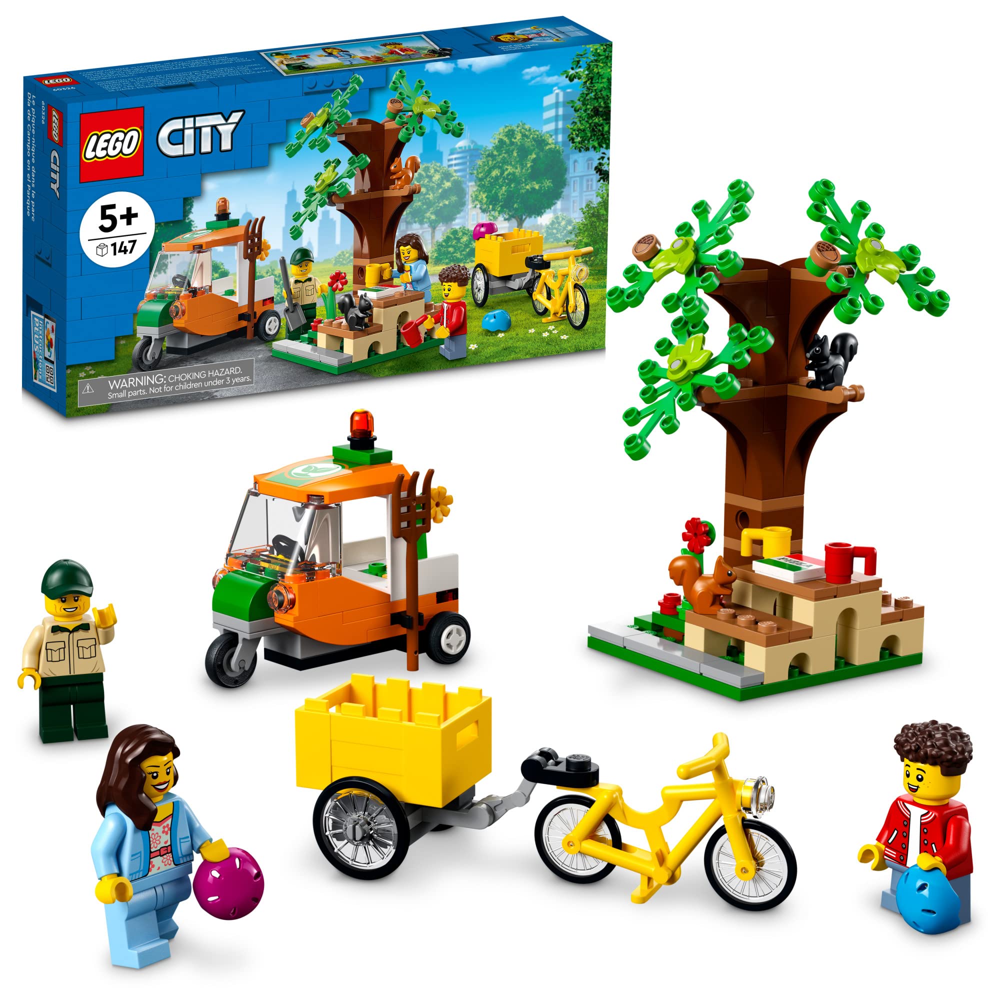 LEGOʥ쥴 City Picnic in The Park 60326 ȤΩƥå 5аʾλҶ ߥ˥ե奢3Τȥꥹե奢2դ147ԡ