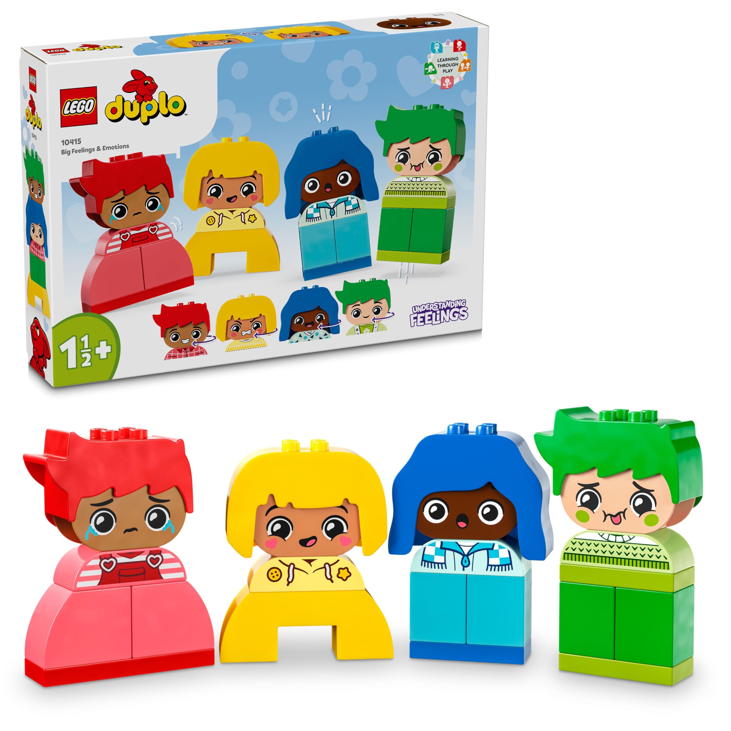 楽天PLAYS REGALレゴ（LEGO） デュプロ はじめてのデュプロ いろんなかおときもち おもちゃ 玩具 プレゼント ブロック 幼児 赤ちゃん男の子 女の子 子供 1歳 2歳 3歳 ごっこ遊び 10415