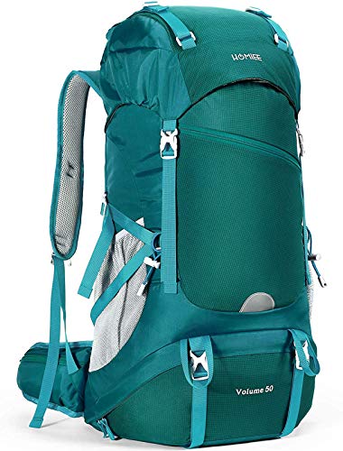 [HOMIEE] リュック 登山 50L アウトドア バッグ バックパック ザック 大容量 防水 ハイドレーション レインカバー付き YKKファスナー 多機能 超軽量 収納性 登山用リュックサック ハイキング …