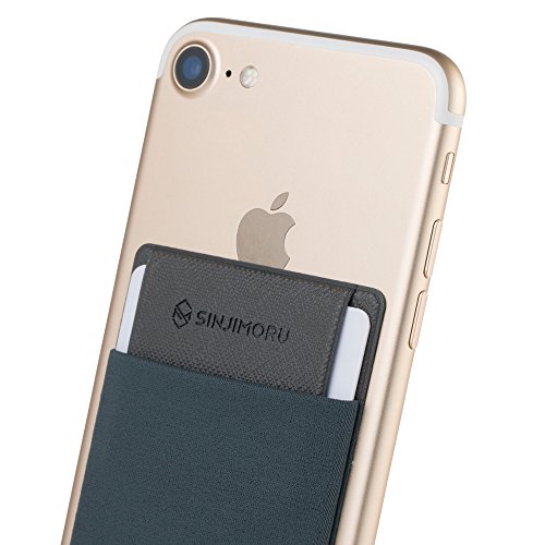 [Sinjimoru] 手帳型 カードケース、SUICA PASMO カード入れ パース ケース iPhone14 Plus Pro Pro Max / 13 12 シリーズ対応 スマホ 背面 カードホルダー、シンジポ-チflap、グレー。
