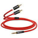 ANNNWZZD RCA 3.5mm 変換, 3.5mm RCAオーディオケーブルAVセレクタ PC iPhone Android 端末 車載AUX などに対応 1M