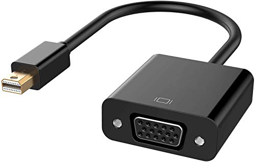 BENFEI Mini DisplayPort - VGA、Mini DP ディスプレイポート - VGA (Thunderbolt 2対応) オス - メス アダプター ThinkPad SurfacePro PC…