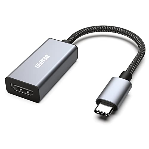 BENFEI USB C - HDMI 変換アダプタ 4K USB Type-C HDMI アダプタ [Thunderbolt 3 / 4] 互換タイプC HDMI 変換 [4K@30Hz 映像出力] iPhone 15 Pro/Max, MacBook Pro/Air 2023, iPad Pro, iMac, S23, XPS 17 などに対応