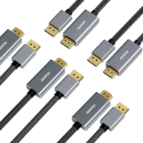 商品情報商品の説明主な仕様 【機能性】BENFEI DisplayPort-HDMI ケーブルは、瞬時で正確にDisplayPortからHDMIへのデータ変換を実現します。また、非圧縮デジタル 7.1、5.1、または 2 オーディオ チャンネルによるオーディオ伝送もサポートします。 本製品は双方向コンバーターではなく、HDMI ソースから DisplayPort モニターに信号を送信することはできません。br【分辨率】支持高?4K@30Hz的分辨率，可容?分辨率?1920x1080@60Hz（1080p）、1280x1024、1600x1200和720p的?示器或投影?。br【安定性】内蔵の高度な IC チップを採用し、高速かつ正確にDisplayPort 信号を HDMI 信号に変換します。金メッキの DisplayPort コネクタは、腐食や摩耗に強く、信号伝送性能を向上させます。一次成形技法により優れた耐久性を実現し、ケーブルを急な引っ張りから守る。銅導線の採用、およびアルミシールドと編組シールドの併用により、最大限に信号干渉から守りながら、高い接続性と優れた信頼性の両方を実現しています。br【デザイン性】ナイロン編組層はナイロン編組ジャケットで保護されており、激しい使用下でもより強力なパフォーマンスを提供します。br【18ヶ月保証】BENFEI 独自の無条件18ヶ月保証により、ご購入品の長期的な満足を保証します。 お客さんのご質問を迅速に対応し、ご満足頂けるカスタマーサービスを提供します。