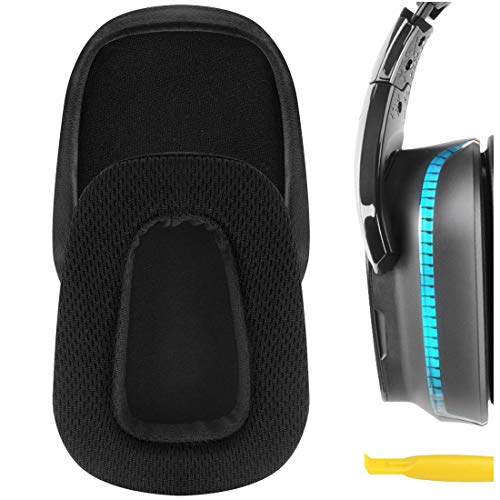 ロジクール Geekria イヤーパッド Comfort 互換性 パッド ロジクール Logitech G533, G633, G635, G933, G935 ヘッドホンに対応 パッド イヤー/イヤーカップ (メッシュファブリック/ブラック)