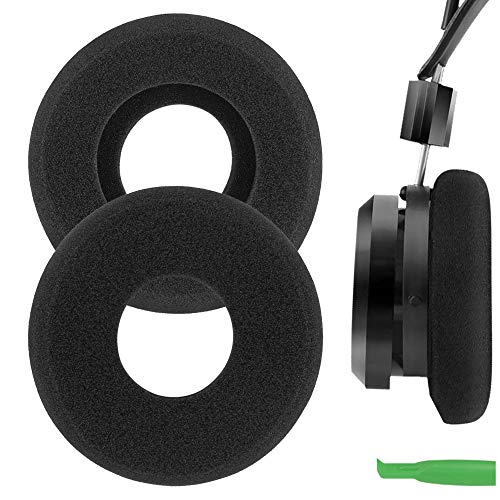 Geekria イヤーパッド QuickFit 互換性 パッド グラド GRADO SR60, SR80, SR125, SR225, M1, M2 ヘッドホンに対応 パッド イヤー/イヤーカップ (スポンジ/ブラック)