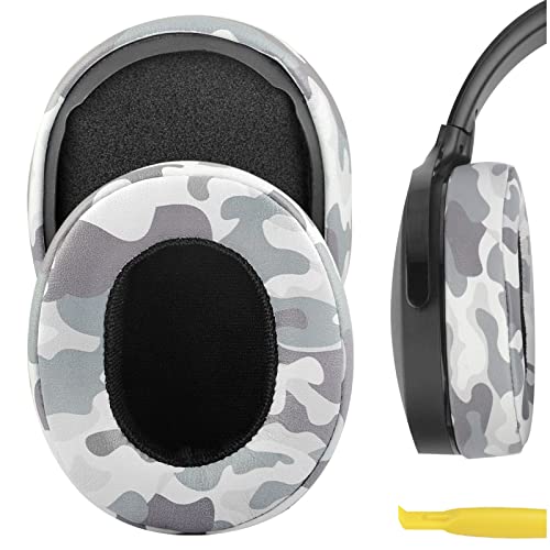 Geekria イヤーパッド QuickFit 互換性 パッド スカルキャンディ Skullcandy Crusher Wireless, Crusher Evo, Crusher ANC, Hesh 3, Venue ヘッドホンに対応 パッド イヤー/イヤーカップ (プロテインレザー/迷彩)