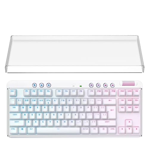 Geekria キーボード カバー ケース 互換品 ロジクール G Logicool G715 / G713 テンキーレス ワイヤレスメカニカルゲーミングキーボード 透明アクリルカバー 保護カバー（曇った）