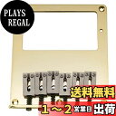 Musiclily Pro 弦ピッチ 10.8mm テレキャスターハムバッカー ギター用 ブリッジ 6WAYステンレススチールサドル、ゴールド