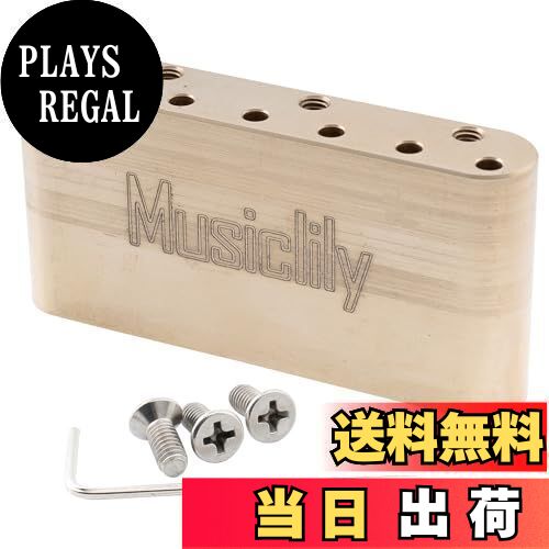 【送料無料】Musiclily Ultraブラス製36mmトレモロブロック10.8mm弦ピッチストラトエレキギター用 ウィルキンソンMシリーズブリッジのサムネイル