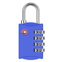 【送料無料】ZHEGE TSAロック 南京錠 ダイヤル 4桁 暗証番号 海外旅行用鍵 ジムロッカー荷物バッグ用ロック