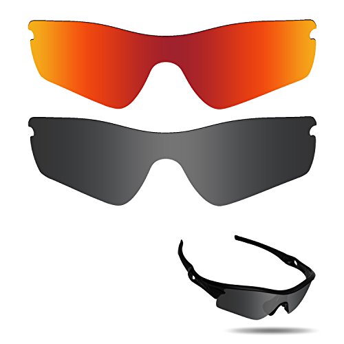 【2 pairs packed】Fiskr 剥がれ防止 Oakley Radar Path交換用偏光レンズ レーダーパス 替えレンズ