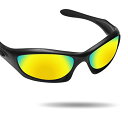 【2 pairs packed】Fiskr 剥がれ防止 Oakley Monster Dog交換用レンズ 偏光 モンスタードック 替えレンズ 3