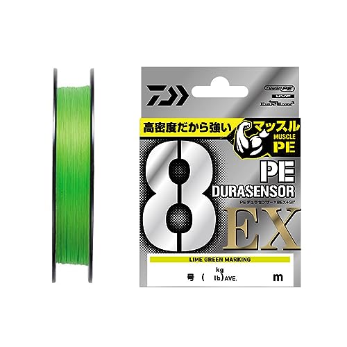 商品情報商品の説明ハイスペック8ブレイドが遂に登場！糸表面の滑らかさは×12以上！主な仕様 ハイスペック8ブレイドが遂に登場！糸表面の滑らかさは×12以上！brダイワ独自の「EX加工」：糸表面が非常に滑らかに！⇒飛距離UP/音鳴り減少/ゴミ付着減少br+Si3加工：+Si2が更にパワーアップ⇒コスレに強く、耐久性も向上br＜マッスルPE（高密度PE）＞　密に編み込まれていることで（当社比）、糸としての質が格段に向上。「こすれに強い/耐久性向上/音鳴り軽減/飛距離アップ」「TOUGH PE」x「NEW Evo Silicone3」＝耐摩耗性300％以上(当社比)TOUGH PE⇒原糸が太く真円になり、パワーアップNew Evo Silicone3加工⇒更に耐久性アップ/より滑らかになって音鳴り軽減UVF加工（超高密度繊維加工）⇒強力、感度がアップ（当社比）マッスルBraiding⇒密に編み込むことでショック切れに強い