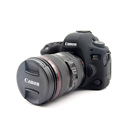 Koowl対応 Canon キヤノン EOS 6D2 6D Mark II カメラカバー シリコンケース シリコンカバー カメラケース 撮影ケース ライナーケース カメラホルダー、Koowl製作 耐震・耐衝撃・耐磨耗性が高い (ブラック)