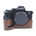 Koowl 対応 Sony ソニー A7R5 A7M4 A7 IV α7 IV ILCE-7M4 ソニーアルファ7 IV A7Siii A7S M3 Sony A1 ILCE-1 カメラケース カメラカバー カメラバッグ カメラホルダー 【KOOWL】ハンドメイドのPUレザーカメラベース保護カバー 付属品：ハンドストラップ 便携 防水 防