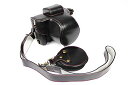 Koowl 対応 Fujifilm Fuji 富士 PEN X-T200 カメラケース カメラカバー カメラバッグ カメラホルダー、【KOOWL】手作りのレザーカメラフルケース、付属品：ショルダーストラップ+収納ケース、スタイリッシュ、コンパクト、防水、防振 (15-45mmのレンズに適用) (ブラック