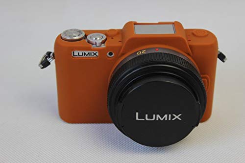 対応 Lumix パナソニック PEN GF7 GF8 パナソニックGF8 パナソニックGF8 カメラカバー シリコンケース シリコンカバー カメラケース 撮影ケース ライナーケース、Koowl製作、外観が上品で、超薄型、品質に優れており、耐震・耐衝撃・耐磨耗性が高い (ブラウン)