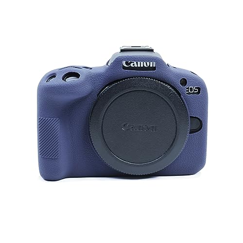 Koowl 対応 Canon キヤノン EOS R50 カメラカバー シリコンケース シリコンカバー カメラケース 撮影ケース ライナーケース カメラホルダー、Koowl製作、超薄型、耐震・耐衝撃・耐磨耗性が高い (ブルー)