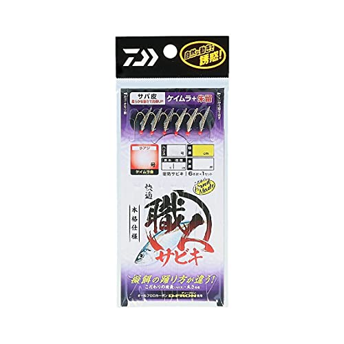 ダイワ(DAIWA) 快適 職人サビキ サバ皮 ケイムラ+朱留 6本針 8-2.0-4.0