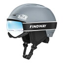 【スキーヘルメットとゴーグルのセット】Findwayスキー ヘルメット キッズ ゴーグル付き OTG メガネ対応 スノーボードヘルメット メンズ ダイヤル式サイズ調整 3層保護 ダブルレンズ 曇り止め/防風/防雪 UV100 カット 軽量 耐衝撃 保温性と通気 アウトドア スポーツ キッ