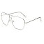 [Dollger] 伊達メガネ ファッションメガネ 度なし 軽量 UVカット 紫外線カット スクエアメガネ 眼鏡 透明レンズ 金属フレーム 小顔効果 レトロスタイル おしゃれ レディース メンズ