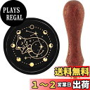 CRASPIRE 猫ワックスシールスタンプ ムーンフェイズ 占いシーリングスタンプ 銅シール 30mm レトロ 取り外し可能真鍮スタンプヘッド 木製ハンドル付き...