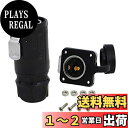 CERRXIAN 2芯?源防水コネクタ、2ピン電源工業円形コネクタ、オスプラグ&メスソケット、屋外防水ip67、信号AC DC、アルミ亜鉛合金、金メッキ-??、高性能工程プラスチック、AC DC信号LED照明器具用(黒-2ピン)