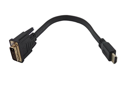 CERRXIAN HDMI-DVI 変換ケーブル、DVI-HDMI変換アダプタ 双方向伝送、 DVI-D 24+1ピン 1080P フルHD 3D金メッキ端子対応 。 PC、テレビ、PS4、モニター、DVDプレイヤー、プロジェクターなどに適用（1 FT-黒）