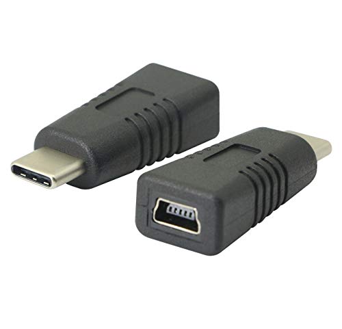 CERRXIAN USB-C USB 3.1 Cオス-ミニUSB 5ピンメスデータ充電アダプタ、市販の多くのType-cインターフェイスモデルをサポート