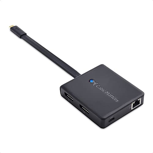 Cable Matters USB C nu USB Type C nu USB C hbLOXe[V USB C DisplayPort 4KfADisplayPort USB 2.0 Ethernet 100W PD[d Thunderbolt 4/USB4/Thunderbolt 3 PortΉ Windows & Linuxp ubN