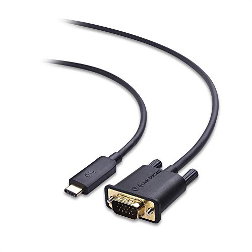 Cable Matters USB-C VGA 変換ケーブル 1.8m USB C VGA USB Type C VGA 変換ケーブル 1080P Thunderbolt 4/USB4/Thunderbolt 3対応 MacBook Pro Dell XPS HP Spectre x360 Surface Book 2 Lenovo Yoga 910に適用