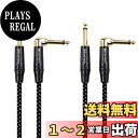 Cable Matters ギターケーブル ギター シールド 1.8m 2本セット 6.35mmモノラルプラグ 楽器用ケーブル TS ストレート to L 型プラグ