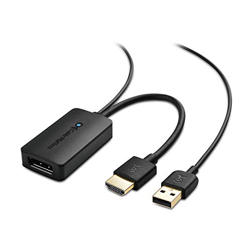 商品情報商品の説明CM主な仕様 【幅広い用途】HDMI to DisplayPort 変換アダプタにてHDMIを搭載したラップトップ又はパソコンをDisplayPort入力を搭載したHDTV、モニター又はプロジェクターに接続可能で、高解像度のオーディオとビデオを送信でき、お使いのデバイスの画面拡張又は複製を実現できます。コンパクトで携帯便利です。ホームシアター、会社でのプレゼンテーション、教室の講義などいろんなシーンで大活躍しています。ご注意：DisplayPortケーブル（別売り）が必要です。br【4K高解像度】本HDMI DisplayPort変換アダプタは最大4K (3840x2160)@30Hzの解像度に対応し、1920x1080@60Hzと2560x1440@60Hzにも対応します。オーディオは非圧縮のデジタル7.1、5.1または2チャンネルにパススルー可能です。br【USB充電ポート搭載】AC電源が不要で、本HDMI DisplayPortアダプタにあるUSBケーブルをUSBウォールチャージャーに接続して、HDMIからDisplayPortへビデオを転送するために電力を提供できます。br【優れた耐久性】HDMI ディスプレイポート 変換アダプタは耐腐食性の金メッキコネクター、頑丈なハウジング、純銅導体と箔＆編組シールドの組み合わせでケーブルの性能が高まり、エラーフリーのデータ転送も実現し、長期使用でも酸化等による接触不良、信号劣化の心配がなく、優れた耐久性を確保します。br【品質保証】本HDMI-DisplayPort 変換アダプタに一年間の保証期間をつけております。