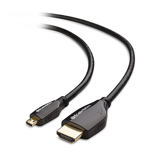 Cable Matters Micro HDMI ケーブル 1m Micro HDMI HDMI変換ケーブル 3Dと4K解像度に対応 マイクロHDMI HDMI ケーブル Micro HDMI Dタイプ HDMI Aタイプ ブラック