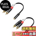 Cable Matters RCA 3.5mm ステレオオーディオ スプリッター変換ケーブル 2本セット デュアル RCA 3.5mm 変換アダプタ ブラック
