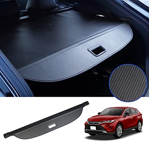 【送料無料】BUYFULL トヨタ 新型ハリアー 80系 トノカバー ラゲージ収納 ロールシェード プライバシー保護 ドレスアップ ハリアー トノカバー カスタムパーツ インテリア 上質な車内空間に ハリアー80系専用アクセサリー HARRIER MXUA8# AXUH8# (カーボン調レザー)