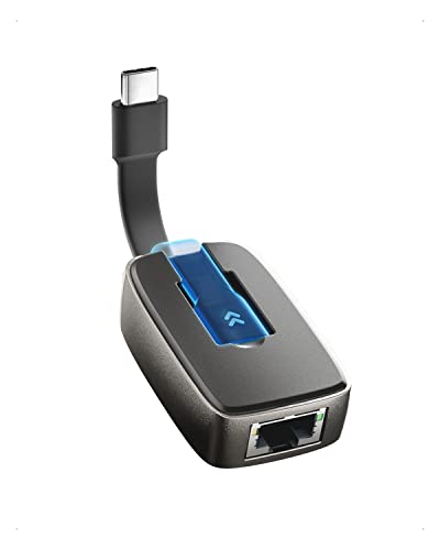 Cable Matters ケーブル収納式 USB Type C LAN有線アダプター USB C LAN 変換アダプター USB3.1 Type C to RJ45 ギガビットイーサネット Thunderbolt 4/USB4/Thunderbolt 3対応 10/100/1000 Mbps