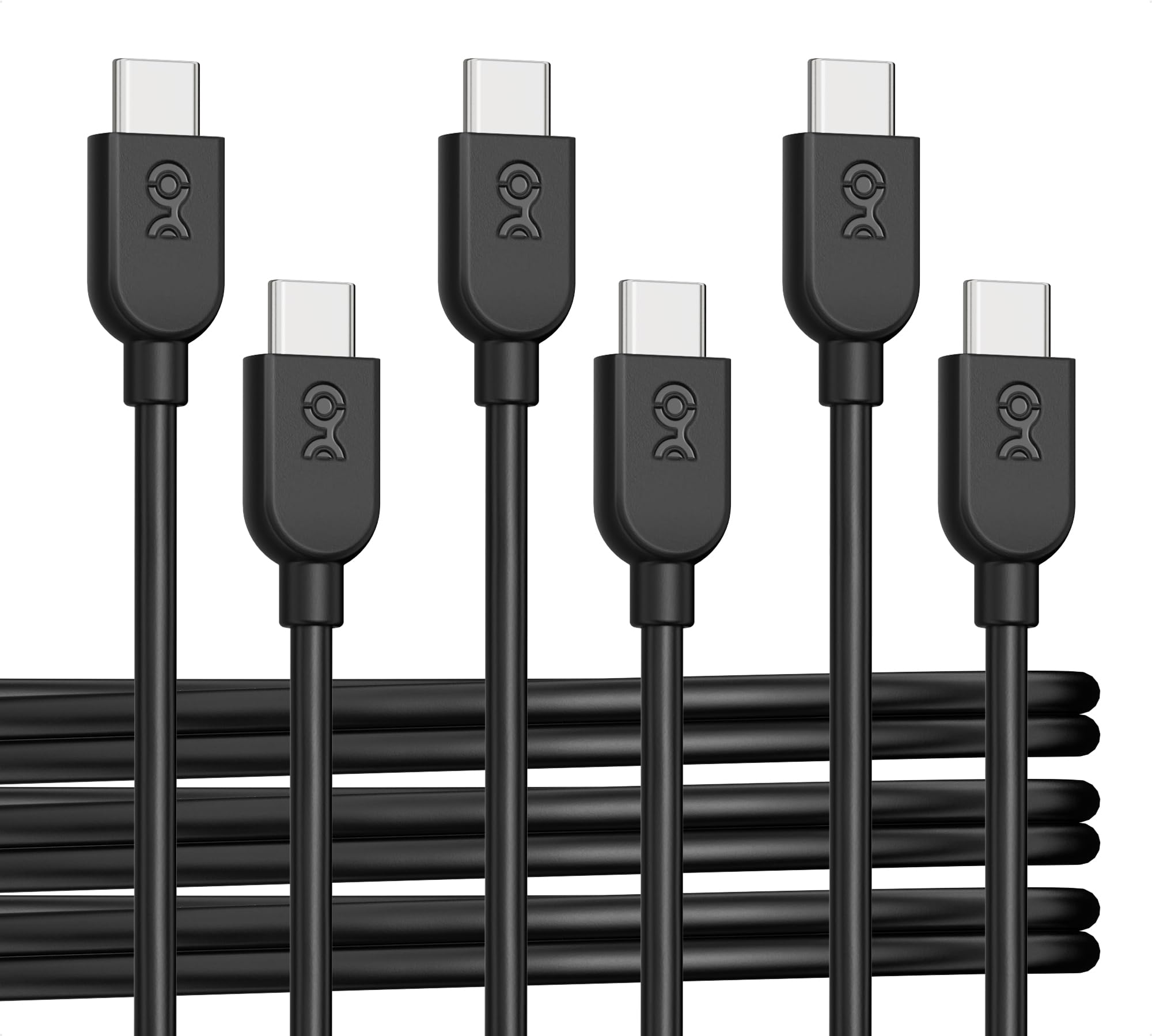 Cable Matters 3本セット USB C ケーブル ブラック 1.8m/6ft 柔らかい USB Type-C ケーブル 60W PD対応 オレン ジ ブルー パープル iPhone 15/15 Pro/15 Plus/15 Pro Max/Galaxy S23対応