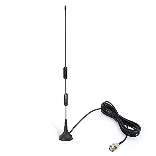 BINGFU 144/430MHz VHF/UHF アンテナ BNCコネクタ 25MHz－1200MHz 広帯域 8dBi ラジオスキャナ CB無線 アマチュア無線 FMラジオなど用 アイコム ケンウッド ウイルソン モトローラ ユニデン(Uniden) Vertex Standardなどに対応