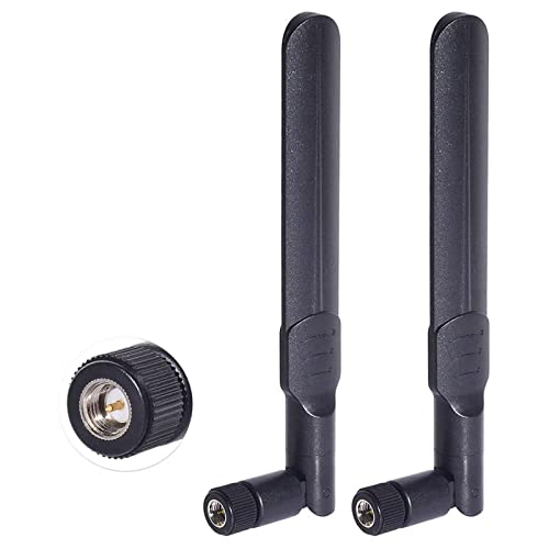 【送料無料】BINGFU デュアルバンドWiFi2.4GHz 5GHz 5.8GHz 6dBi SMAオスアンテナ（2個パック）ワイヤ..
