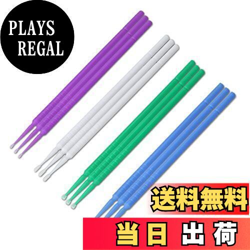 【送料無料】kwmobile 車 塗装 タッチアップ 筆セット - 大きさ違い 4種類 キズ 剥がれ 補修 ふで 綿棒..