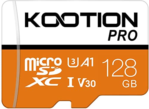 KOOTION microSD カード 128GB TFカード SDアダプター付 Class10 UHS-1メモリカード SDXC マイクロSDカード U3,A1,V30超高速転送スマートフォン ドライブレコーダー デジカメ ターブレッド PC など対応 Nintendo Switch 動作確認済